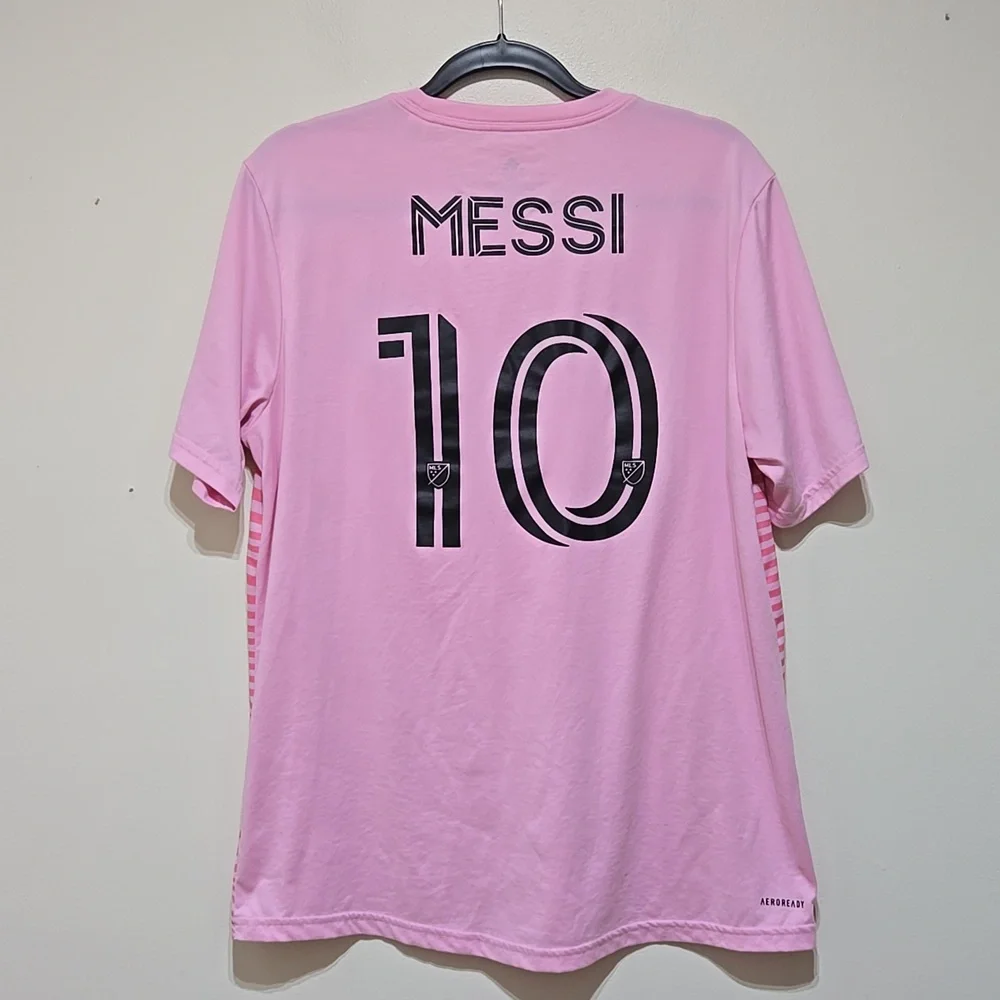 Adidas MIAMI #10 MESSI Club Internacional Men's Short Sleeve Shirt